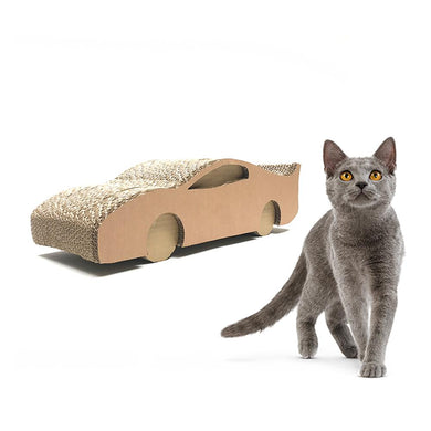 Jakes Farm Yard Cardboard Cat Car Scratcher - Indoor Outdoors