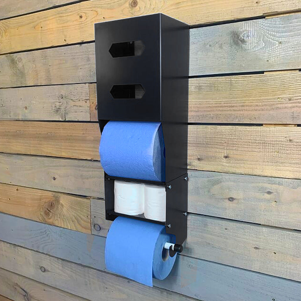 Blue Roll Dispenser Unit - Easily Re-stock Your Blue Roll