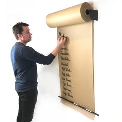 MegaMaxx UK™ Wall Mounted MaxxKraft Brown Paper Roll Dispenser - Indoor Outdoors