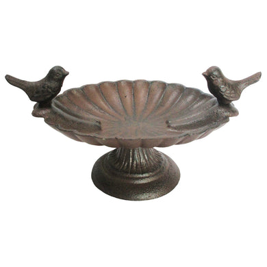 Rustic Cast Iron Bird Bath - Indoor Outdoors