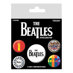 The Beatles Pin Badges Set (Pack of 5) - Indoor Outdoors