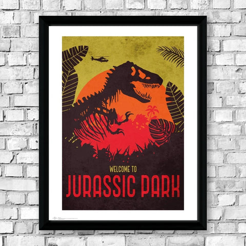 Jurassic Park Film Poster & Framed Collectors Print